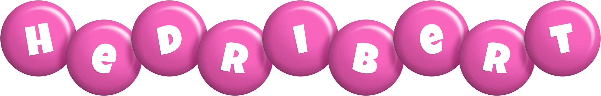 Hedribert candy-pink logo