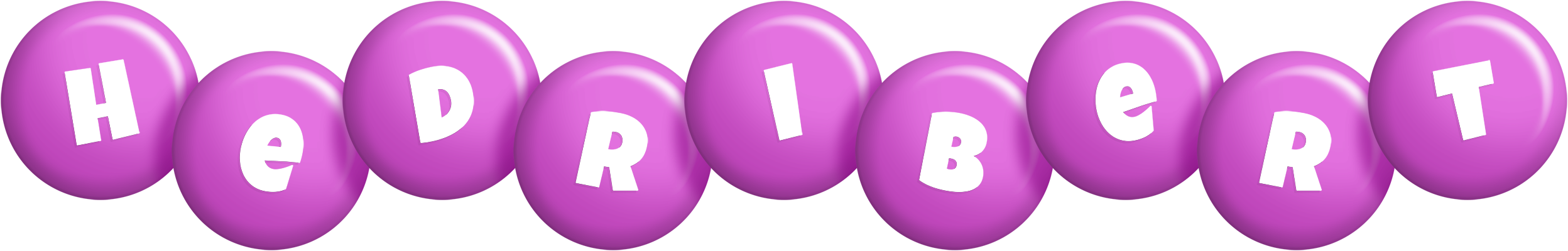 Hedribert candy-purple logo