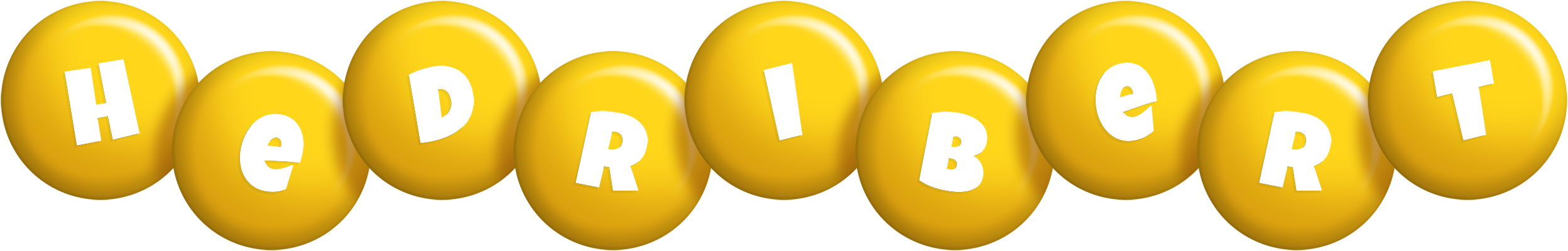 Hedribert candy-yellow logo