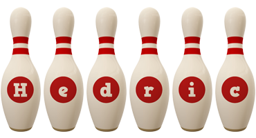 Hedric bowling-pin logo