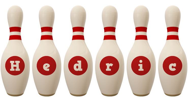 Hedric bowling-pin logo