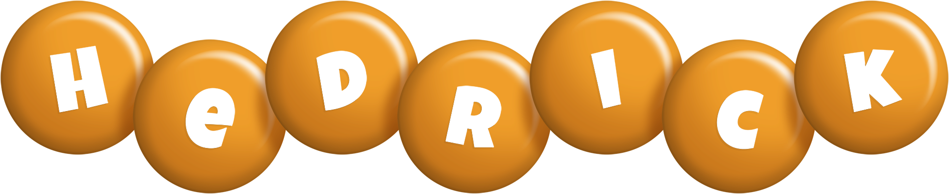 Hedrick candy-orange logo