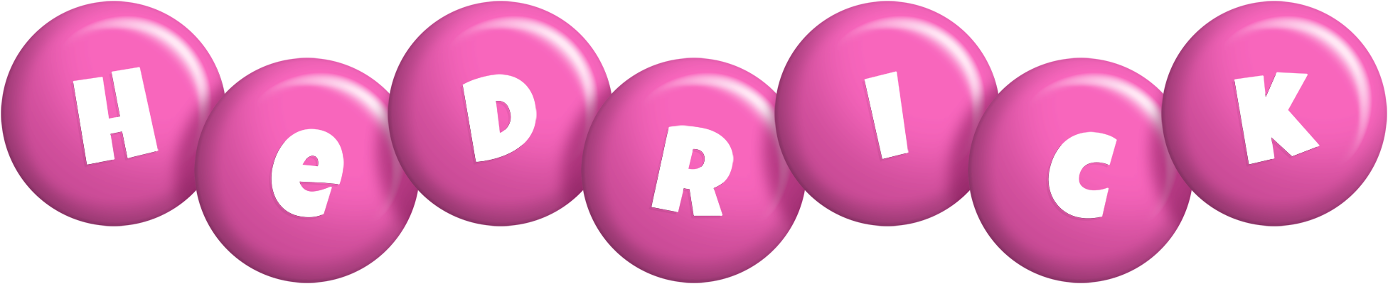 Hedrick candy-pink logo
