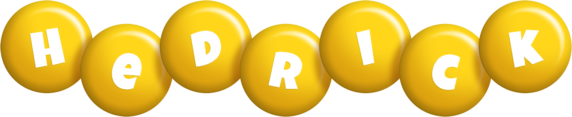 Hedrick candy-yellow logo