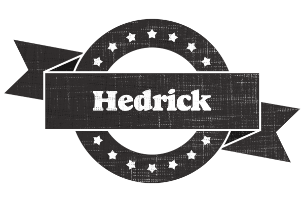 Hedrick grunge logo