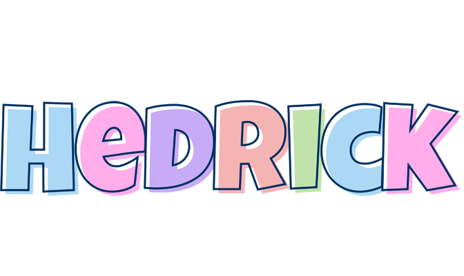 Hedrick pastel logo