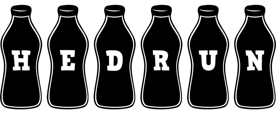 Hedrun bottle logo