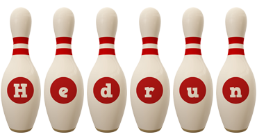 Hedrun bowling-pin logo