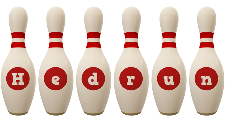 Hedrun bowling-pin logo