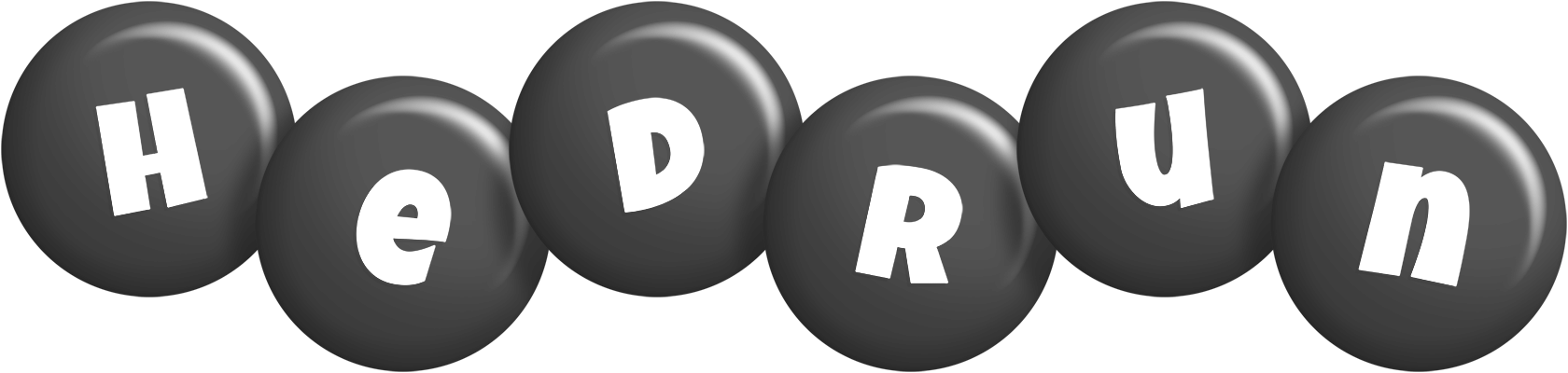 Hedrun candy-black logo