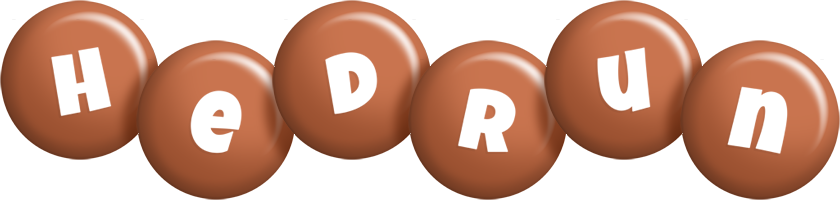 Hedrun candy-brown logo