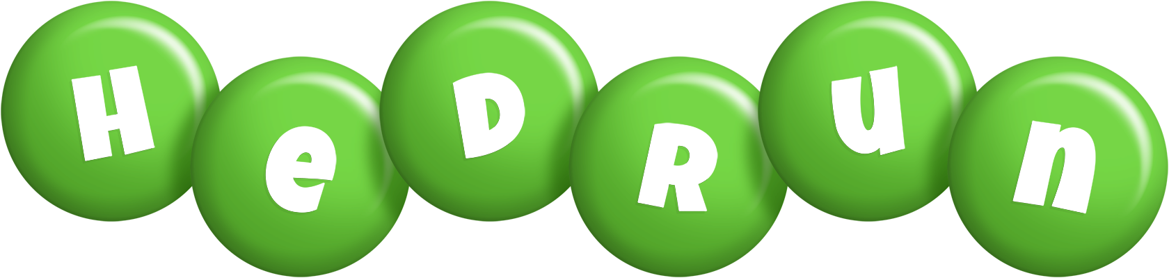 Hedrun candy-green logo