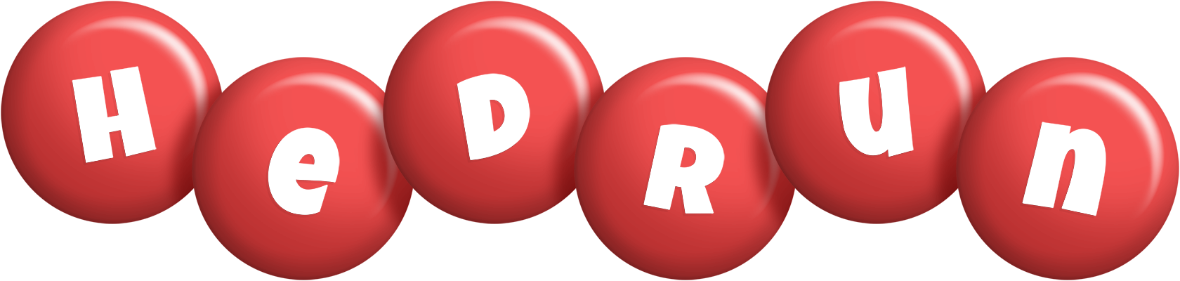 Hedrun candy-red logo