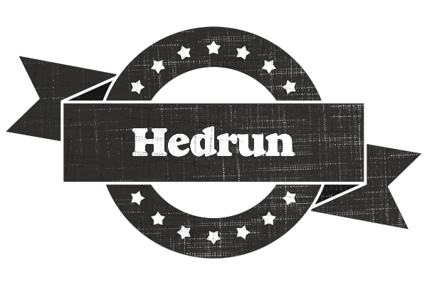 Hedrun grunge logo