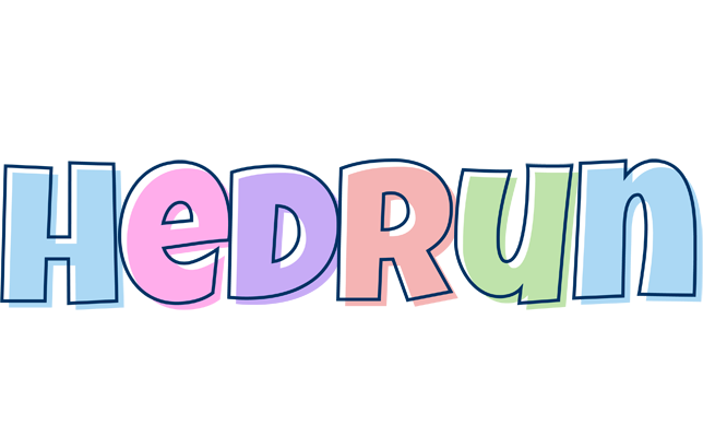 Hedrun pastel logo