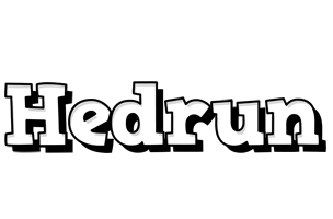 Hedrun snowing logo