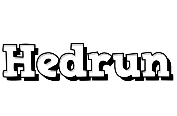 Hedrun snowing logo