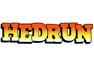 Hedrun sunset logo