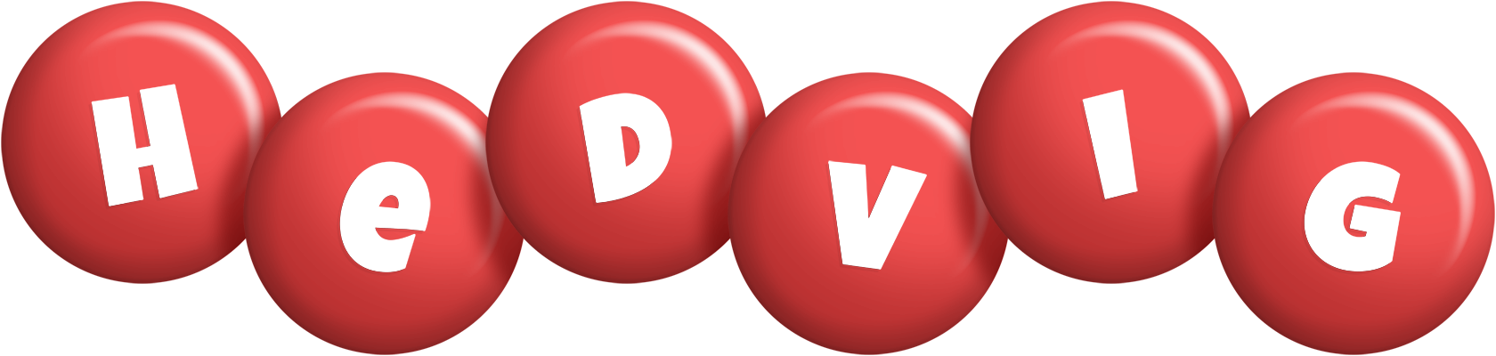 Hedvig candy-red logo