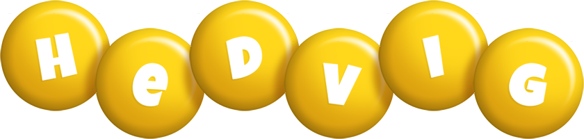 Hedvig candy-yellow logo