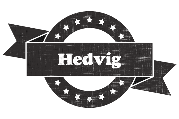 Hedvig grunge logo