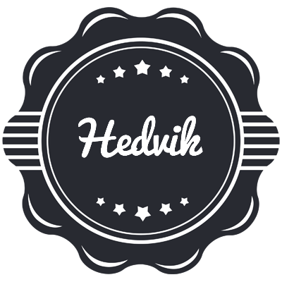 Hedvik badge logo