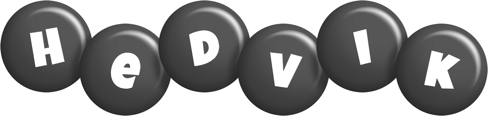 Hedvik candy-black logo