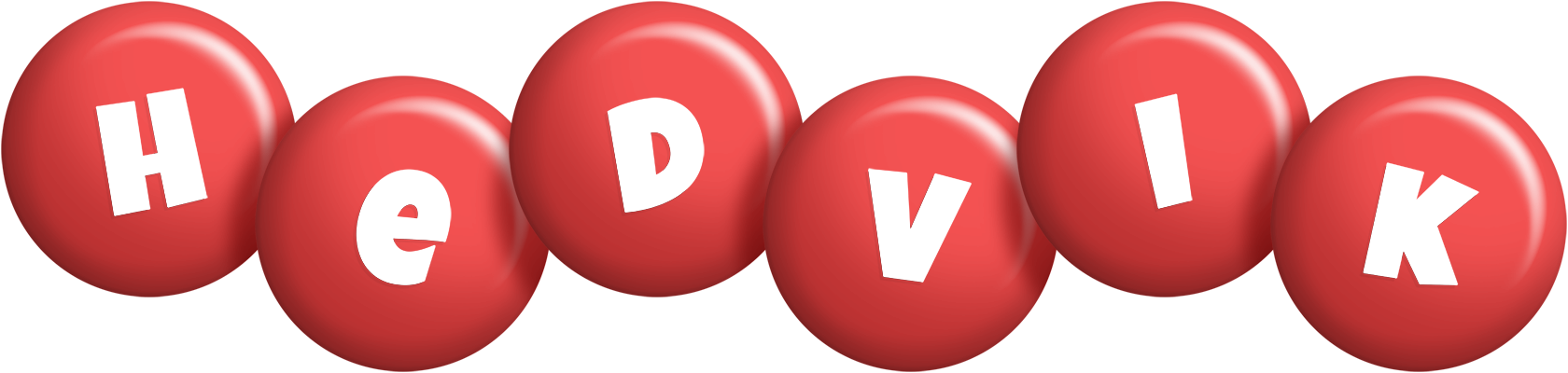 Hedvik candy-red logo