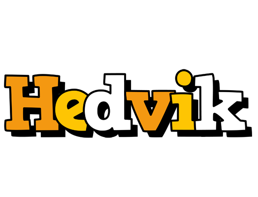Hedvik cartoon logo