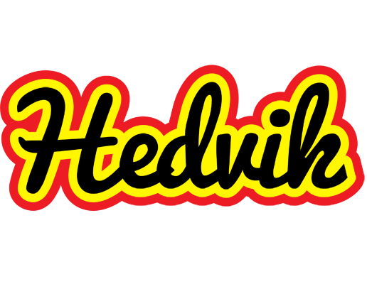Hedvik flaming logo