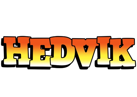Hedvik sunset logo
