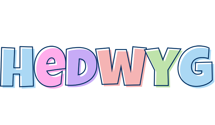 Hedwyg pastel logo