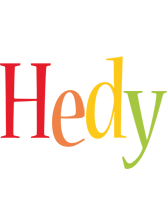 Hedy birthday logo