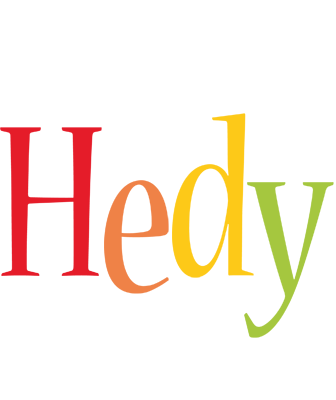 Hedy birthday logo