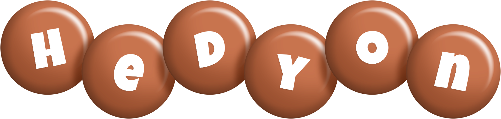 Hedyon candy-brown logo