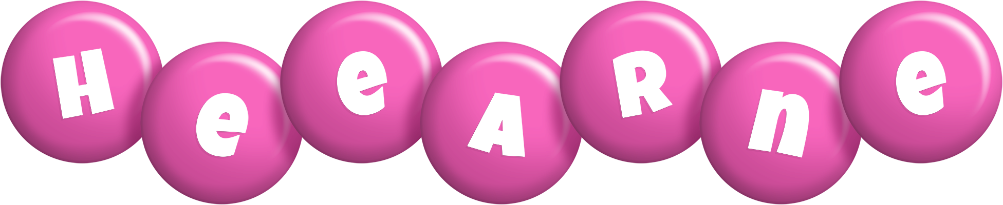 Heearne candy-pink logo