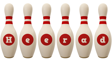 Heerad bowling-pin logo