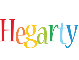 Hegarty birthday logo