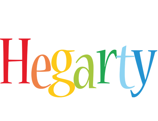 Hegarty birthday logo