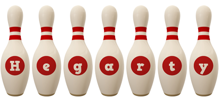 Hegarty bowling-pin logo