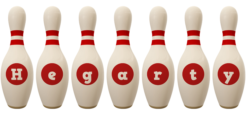Hegarty bowling-pin logo