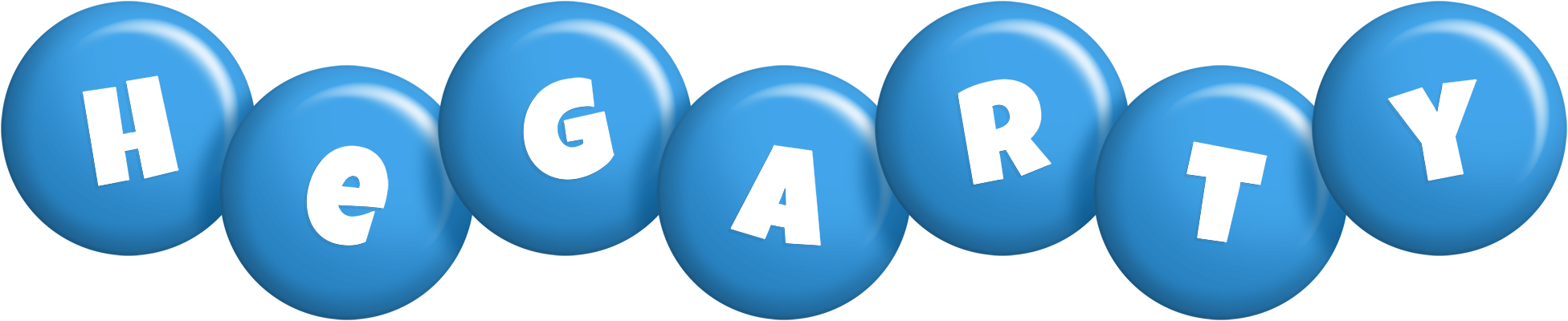 Hegarty candy-blue logo