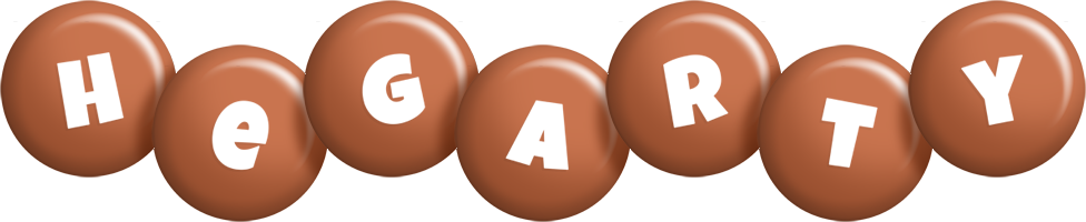 Hegarty candy-brown logo