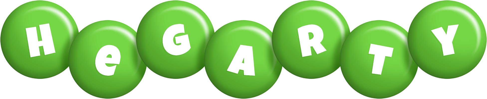 Hegarty candy-green logo