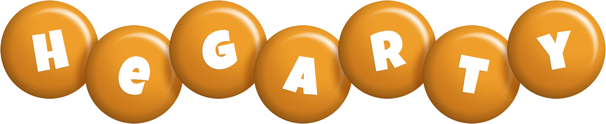 Hegarty candy-orange logo