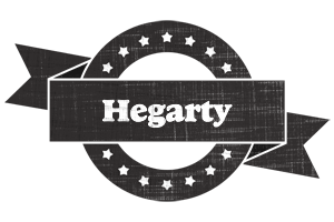 Hegarty grunge logo