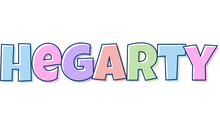 Hegarty pastel logo