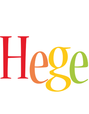 Hege birthday logo