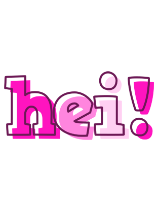 HEI! logo effect. Colorful text effects in various flavors. Customize your own text here: https://www.textgiraffe.com/logos/hello/