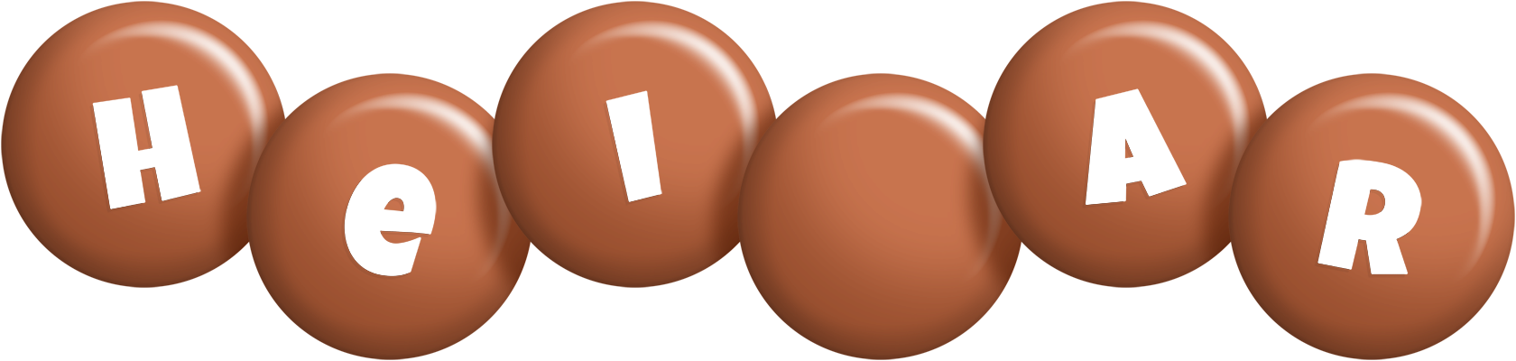 Heiðar candy-brown logo